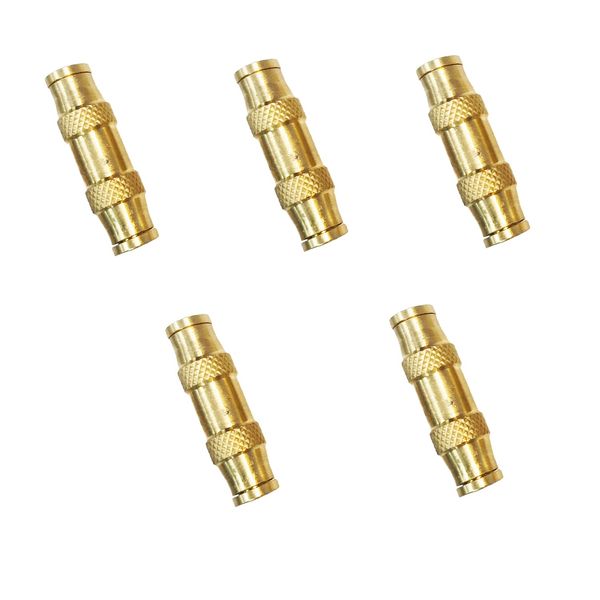 TL TOOLEGIN Push to Connect Fittings 1/4 Inch Tube OD Pneumatic Fittings DOT Air Fittings Air Line Fittings Air Hose Fittings Air Compressor Quick Connect Fittings Brake Line Fittings 5pcs