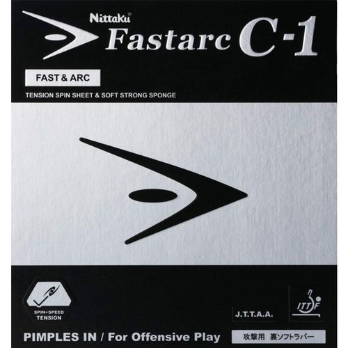 Nittaku Fastarc C-1 Ping-Pong Rubber Pad, black