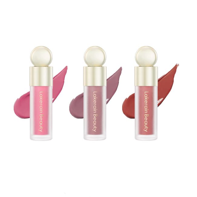 3 Pcs Soft Liquid Blush, Beauty Makeup for Long-Lasting, Natural Skin Tint, Moisturizing Face Stick for Cheek, Matte Finish Looking(#02Happy+#03Hope+#04Love)