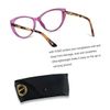 Blue Light Blocking Glasses Computer Cat eye Clear Cat Eye Purple Frame