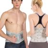 Lower Back Braces for Back Pain Relief - Compression Belt for Men & Women - Lumbar Support Waist Backbrace for Herniated Disc, Sciatica, Scoliosis - Breathable Mesh Design, Adjustable Straps (M, Gray)
