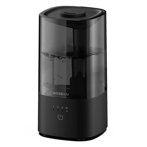 ROSEKM Humidifiers for Bedroom, Cool Mist Humidifier for Home Plant and Baby Nursery, Quiet Ultrasonic Humidifier with 360° Nozzle, Auto Shut-Off, Filterless, Black