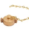 Brass Rocker Lug 1" NH Cap with Chain