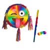 Colourful emoji Pinata with stick