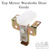 Prime-Line N 7072 Mirrored Door Top Guide Plastic Guide Adjustable 2 Pack
