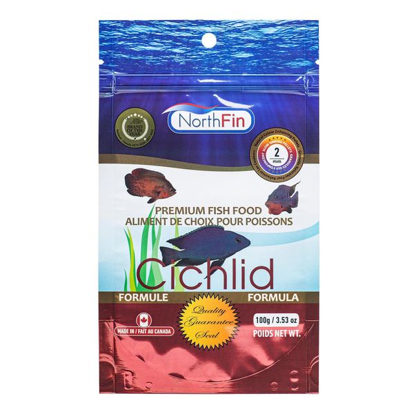 Northfin Fish Food Cichlid Formula Slow Sinking Pellets (2mm 100g)