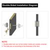 Stainless Steel 304 Round Recessed Door Lock Hidden Cup Pulls Knob Silver