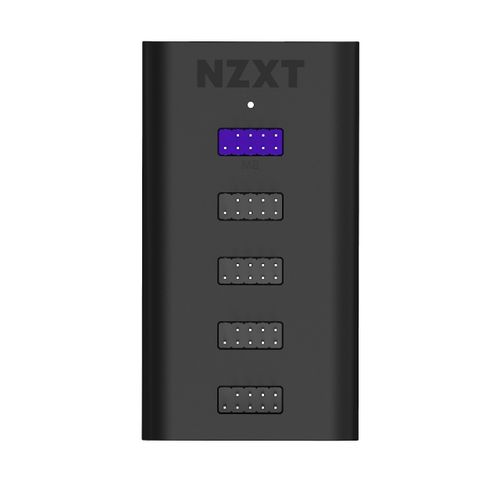 NZXT Internal USB Hub 3 - AC-IUSBH-M3 - 4 Internal USB 2.0 Ports - 3M Dual Lock Bands - Magnetic Housing - Plug and Play