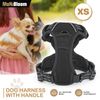 No Pull Dog Pet Harness Reflective Strip Adjustable Control Comfort Handle Black