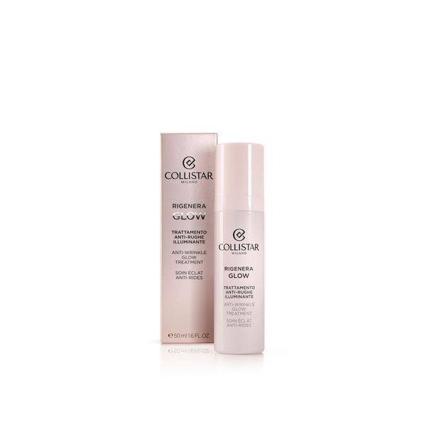 Collistar Rigenera Glow Anti-Wrinkle Face Cream for Women, Luminous and Anti-Wrinkle Treatment, Reduces Wrinkles and Fine Lines, Radiant and Luminous Complexion, Pink Texture, 50 ml
