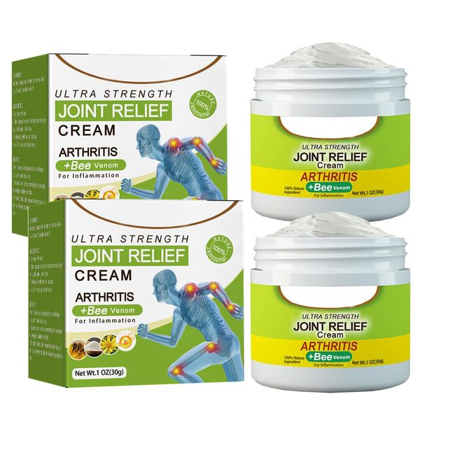 Beevana Bee Venom Joint and Bone Therapy Cream, Natural Joint & Bone Cream, Provides for Back,Neck,Hands,Feet (A)