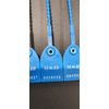 100 Plastic Tamper Seals Numbered Zip Ties Pull Tite Security Blue 12 inch