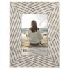 Malden International Designs 4x6 Picture Frame Textured Pattern Cream