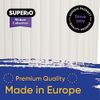 Superio Decorative Ribbed Bathroom Accessory Set, Plastic - White (4 Pack)