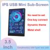 EDIY 3.5 inch IPS USB Mini Screen AIDA64 PC CPU RAM HDD Data Monitor Computer Temperature Display Type-C Sub Screen