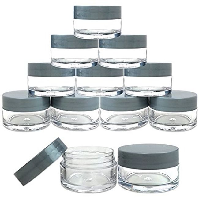 30 Gram Glass Cosmetic Containers Empty Sample Jars with Leakproof Lids  Makeup Sample Containers BPA free Pot Jars for Cosmetic, Lotion, Cream (4