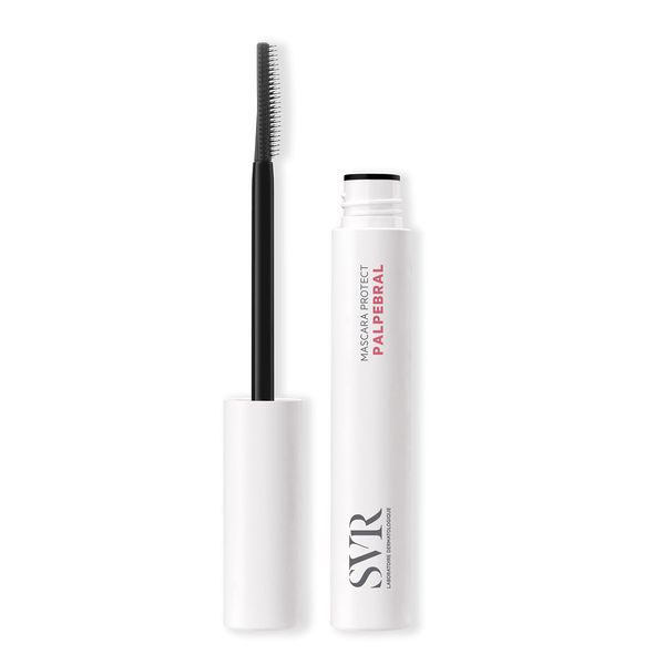 SVR PALPEBRAL Mascara Protect for Sensitive Eyes with Natural Pigments, Hyaluronic Acid, Jojoba Oil, Lengthening and Strengthening Formula, Black, 9ml