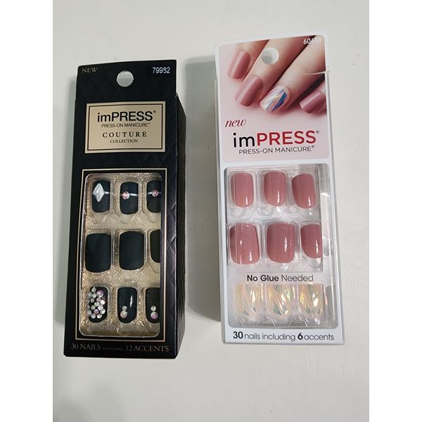 Impress Press On Nails 2 Pack: Lavish and One Shine Day!