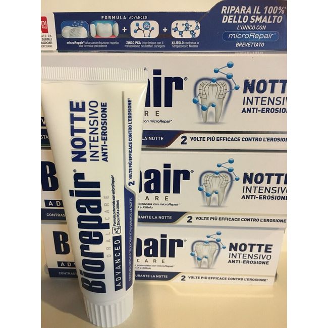3X BIOREPAIR Intensive Night Repair ANTI-EROSION 75ml Toothpaste Repair &Protect