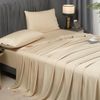 100% Viscose from Bamboo Sheets Queen Size, 18-24 Inch Extra Deep Pocket Beige Q
