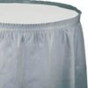 Creative Converting Plastic Table Skirt, 14-Feet, Shimmering Silver