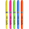 BIC Brite Liner Grip Highlighter-Assorted Colours (Pack of 6)