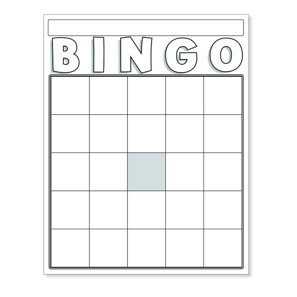 Hygloss Products Blank Bingo Cards for Classroom, Parties, Contests, Events and More-White-150 Pack, White 150 Count