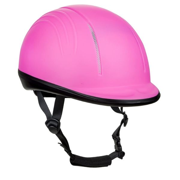 TuffRider Starter Basic Equestrian Horse Riding Helmet - Hot Pink - Medium