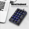 Numeric Keypad, 21 Keys Mini Wired Keyboard Numeric Keypad, Stepped Keypad, Backlight Mechanical Numeric Keypad Numeric Keypad USB Type-C Interface (Red Switch)