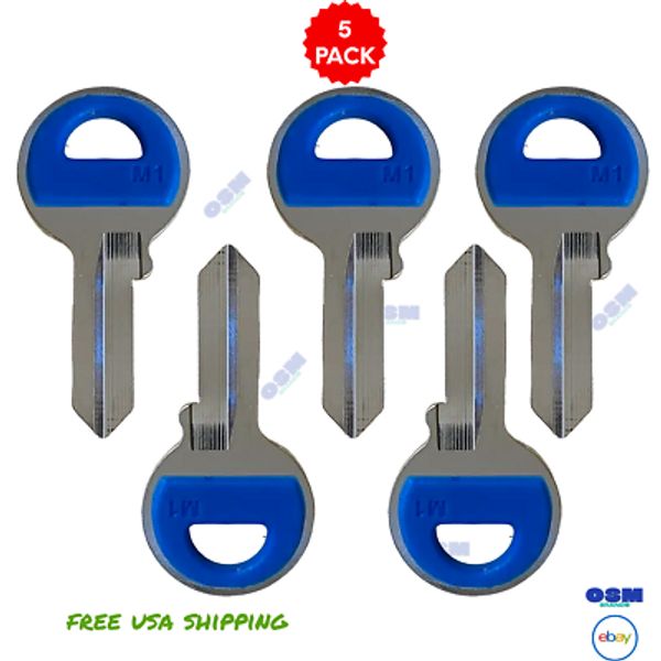 5 M-1 FOR MASTER LOCKS BLUE PVC Head Key Blanks Key Blanks