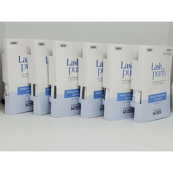 6X Lash Purify Eye Makeup Remover & Lash Cleanser 0.27oz/8ml Each MINI/Travel Sz