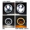 7" inch LED Headlight DRL Angel Eyes for Harley-Davidso