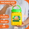 Eppingwin 2000PCS Yellow Pom Poms, 0.4 Inch Soft Pompoms for Crafts & DIY Projects