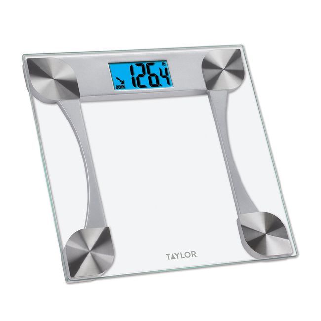 Taylor Digital Silver Glass Bath Scale