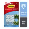 COMMAND CLEAR MEDIUM HOOKS 2 PACK HOLDS 900G