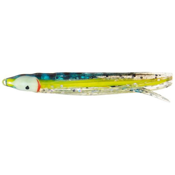P-Line SQ25-1198 S.R. Squid Silver/Blue/Chartreuse/Black, 2.5"