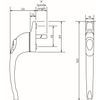 ERA Maxim Inline Non Locking Window Handle