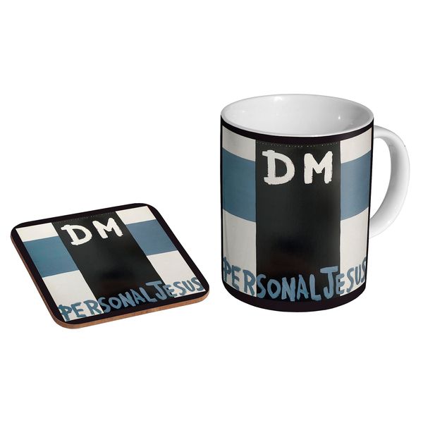 glades Depeche Mode Personal Jesus - Ceramic Coffee Mug + Coaster Gift Set