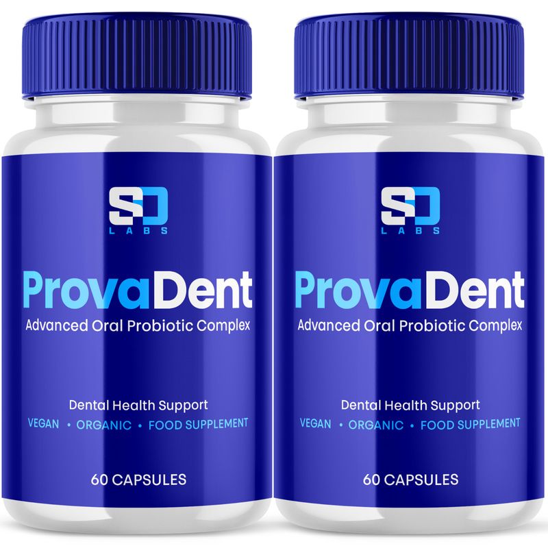 (2 Pack) ProvaDent Oral Probiotic Support Healthy Teeth and Gums (120 ...
