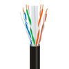 TSCables 550Mhz Cat6 Plenum 100% Solid Bare Copper UTP Ethernet Cable Black