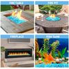 Blue Raspberry (Sea Blue) Iridescent Fire Stones Fire Glass