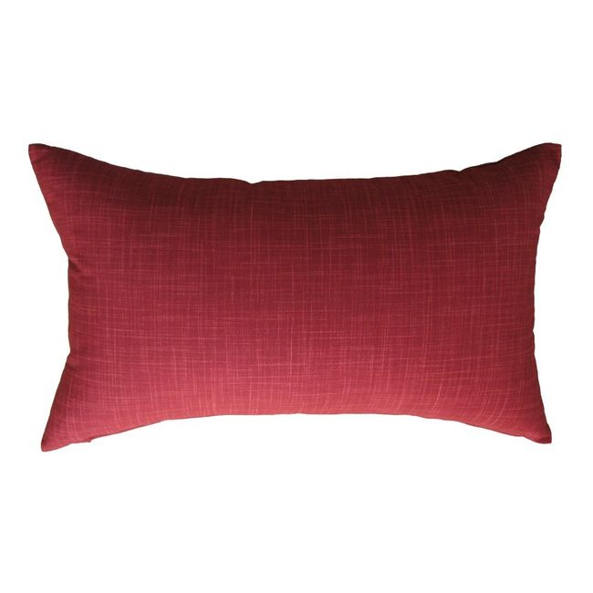 fabrizm 1452-red Cushion Cover Made in Japan Rectangle 50 x 30 cm Uneven Yarn Akane