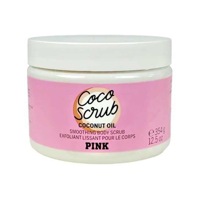 VICTORIA'S SECRET PINK COCO SCRUB SMOOTHING BODY EXFOLIANT COCONUT OIL  12.5 oz