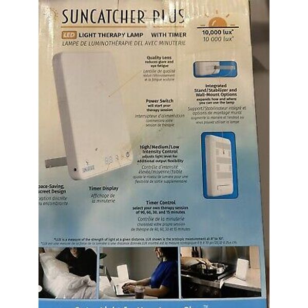 Suncatcher Plus Light Therapy Lamp With 4 Timer Settings, 3 Light Settings