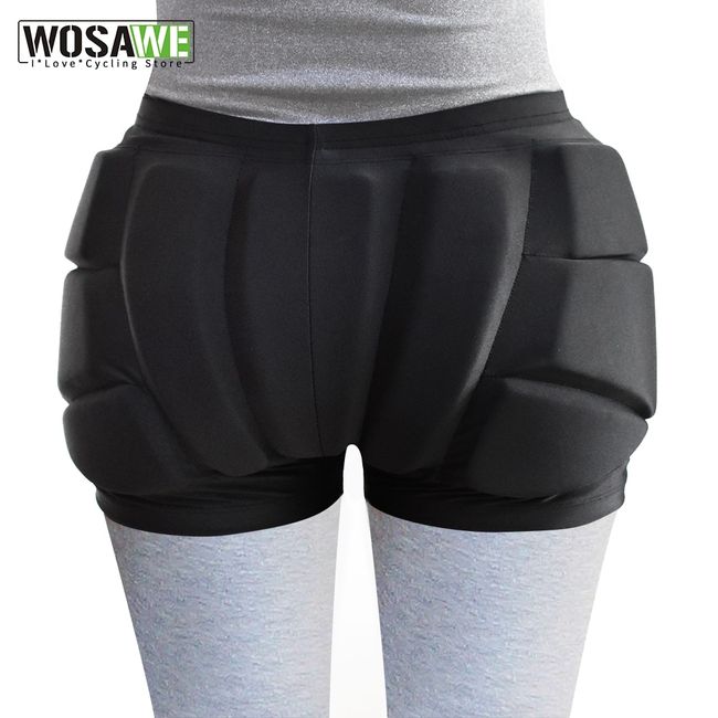 WOSAWE Youth Adult Protective EVA Padded Shorts Hips Tailbone Protector  Skating Skiing Impact Pad