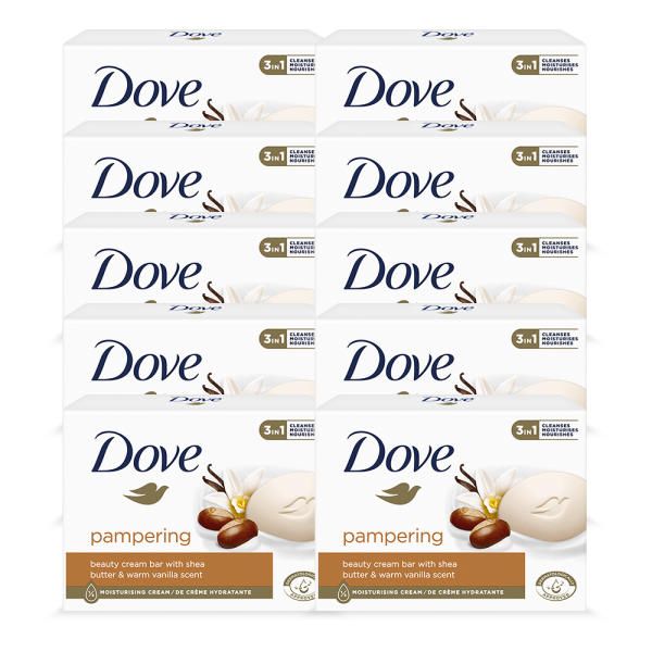 Dove Soap Beauty Bar Shea Butter 90g x10