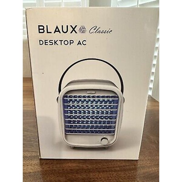 Blaux Classic Desktop AC Air Cooler+Humidifier White+Black Handle+Mood Light