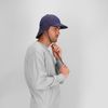 BLUECHOLON Cap with Neck Protection, 6 Panels, Visor and Back Flap, Adjustable Drawstring, Polyester, navy, 56/62 cm