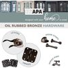 Self Closing Door Hinges, 2 Pack, Oil Rubbed Bronze - 4x4 Inch