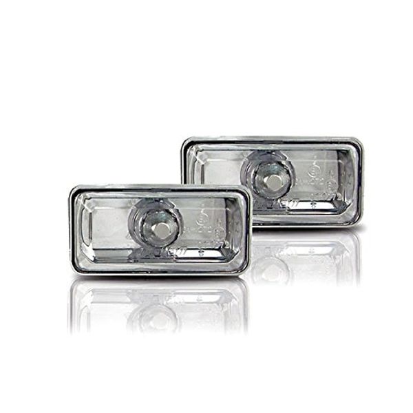 Side Indicator Clear Chrome Square Left and Right Set Registration Free